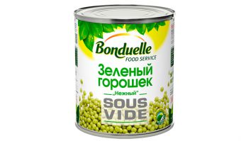 Горошек зелёный Бондюэль 3,1 л, ж/б, Франция