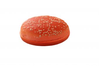 Булочка для гамбургера Чили с кунжутом красная 125 мм 89 г х 24 шт