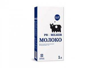 Молоко ультрапастеризованное 3,2% ПроМилкер 1 л